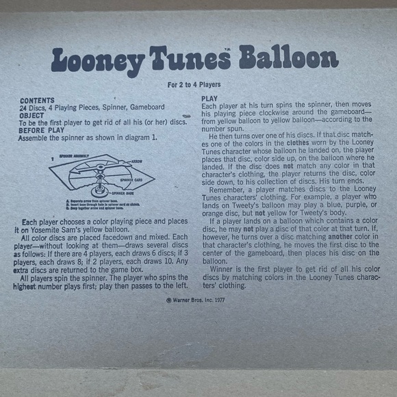 Vintage 1977 Looney Tunes Board Game - Picture 8 of 13